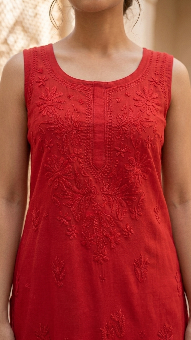 Viscose Sleeveless Kurti